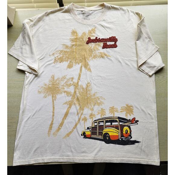 SHIRT-JACKSONVILLE BEACH-Swim Cover Up-Beach Shirt-Unique Design-Size 2XL - Picture 10 of 16